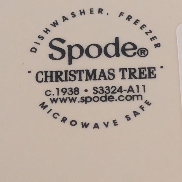 New Spode Christmas Tree Open Vegetable Dish Bowl Bread Basket Napkin Rings Set - Picture 4 of 12